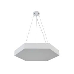 Світлодіодний підвісний світильник Luxel шестигранний 800 мм 80W 4000K IP20 білий (CSCL07-80W)
