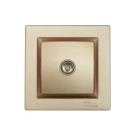 Розетка телевизионная Luxel JAZZ (9609) Бронзовая