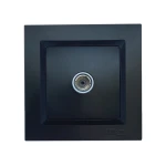 Розетка телевизионная Luxel JAZZ (9109) Черная