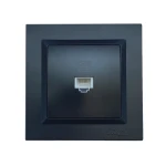 Розетка телефонная Luxel JAZZ (9110) Черная