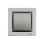 Вимикач одинарний Luxel JAZZ (9702) Графітовий