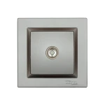 Розетка телевизионная Luxel JAZZ (9709) Графитовая