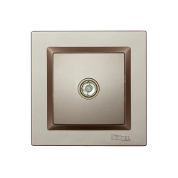 Розетка телевизионная Luxel JAZZ (9209) Терракотовая