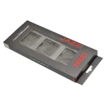 Рамка тройная стеклянная горизонтальная JAZZ graphite pearl (0723) Графитовая