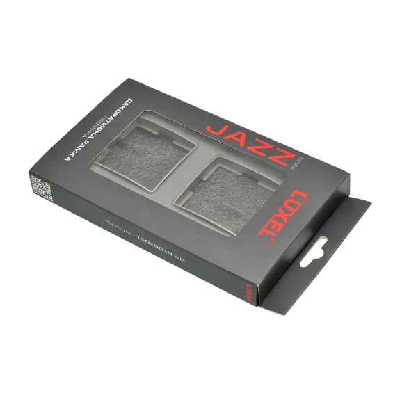 Рамка двойная стеклянная вертикальная JAZZ graphite pearl (0727) Графитовая