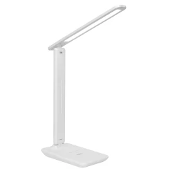 Світлодіодний настільний світильник Luxel 6W IP20 (білий) +акумулятор, USB (TL-15W)