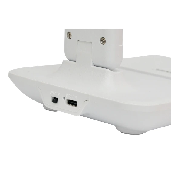 Світлодіодний настільний світильник Luxel 6W IP20 (білий) +акумулятор, USB (TL-15W)