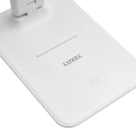 Світлодіодний настільний світильник Luxel 6W IP20 (білий) +акумулятор, USB (TL-15W)