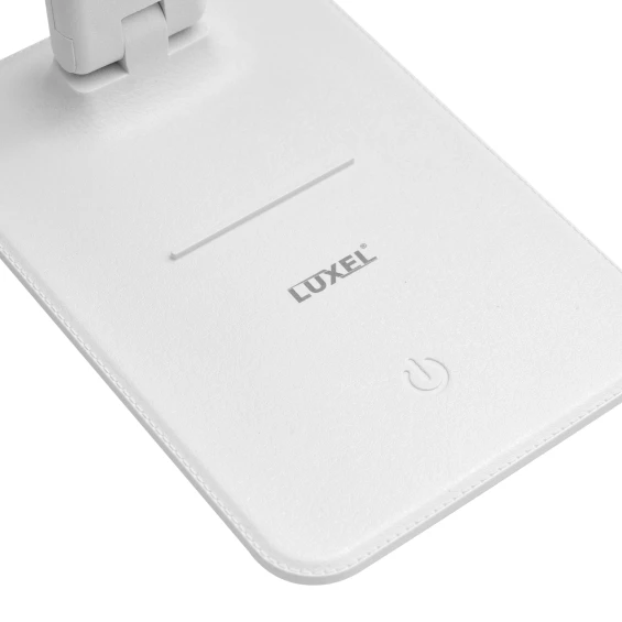 Світлодіодний настільний світильник Luxel 6W IP20 (білий) +акумулятор, USB (TL-15W)