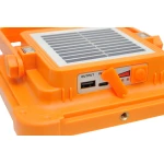 Світлодіодний прожектор Luxel переносний автономний із сонячною панеллю 20W IP66 (SFLP-20)