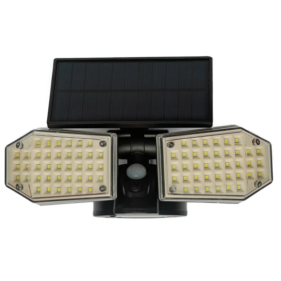 Світлодіодний світильник Luxel на сонячних батареях з датчиком руху IP65 40W (SSWl-09C)