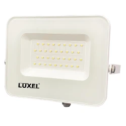 Світлодіодний білий прожектор Luxel 200х180х28мм 175-260V 30W IP65 (LED-LPEW-30С)