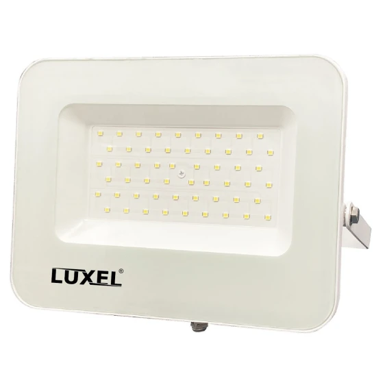 Світлодіодний білий прожектор Luxel 245х210х31мм 175-260V 50W IP65 (LED-LPEW-50С)