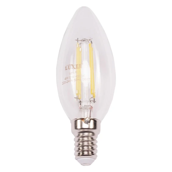 Филаментная диммируемая светодиодная лампа Luxel 071-HD C35 6W E14 2700K 660 lm (071-HD 6W)