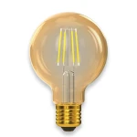 Філаментна світлодіодна лампа Luxel 077-HG 5W G80 E27 2500K (077-HG) Gold