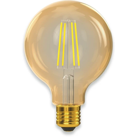 Філаментна світлодіодна лампа Luxel 078-HG 8W G95 E27 2500K (078-HG) Gold