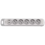 Колодка Luxel Nota 5 розетки  с заземлением и выключателем +2 USB (4371)