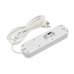 Сетевой удлинитель Luxel 3 розетки 3М с заземлением + USB+Type C (7163)