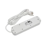 Сетевой удлинитель Luxel 3 розетки 3М с заземлением и выключателем + USB+Type C (7193)