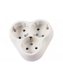 Потрійна внутрішня розетка із заземленням (1021)