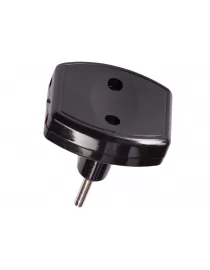 Тройник Luxel плоский черный (1112)