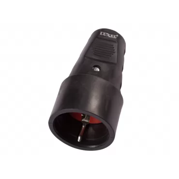 Штепсельное гнездо Luxel каучуковое с заземлением (1127)