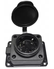 Колодка каучуковая Luxel 1 розетка с заземлением (1131)