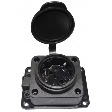 Колодка каучуковая Luxel 1 розетка с заземлением (1131)