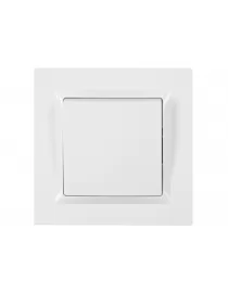 Вимикач одинарний JAZZ (9002) білий