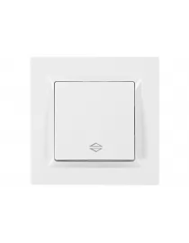 Выключатель проходной Luxel JAZZ (9015) белый