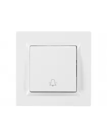 Кнопка звонка Luxel JAZZ (9017) белая