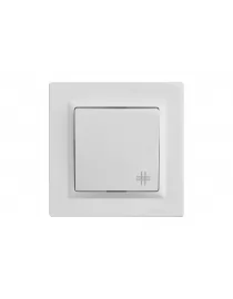 Вимикач перехресний одноклавішний JAZZ (9021) білий