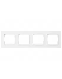 Рамка 4-а горизонтальна Luxel JAZZ (9024) біла
