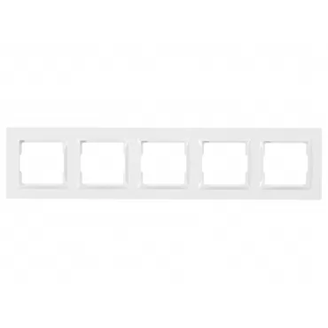 Рамка 5-я горизонтальная Luxel JAZZ (9025) белая