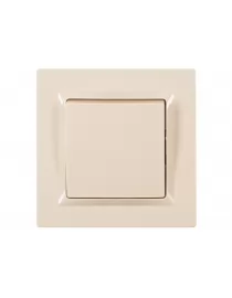 Вимикач одинарний Luxel JAZZ (9302) кремовий 