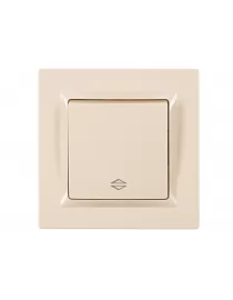 Выключатель проходной Luxel JAZZ (9315) кремовый