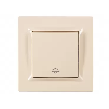 Выключатель проходной Luxel JAZZ (9315) кремовый