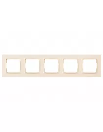 Рамка 5-а горизонтальна Luxel JAZZ (9325) кремова