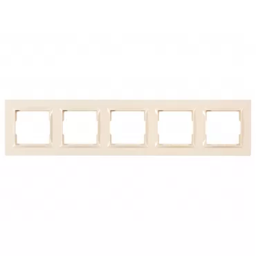 Рамка 5-я горизонтальная Luxel JAZZ (9325) кремовая