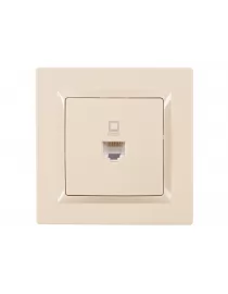 Комп'ютерна розетка Luxel JAZZ (9327) кремова