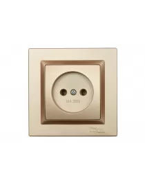 Розетка одинарная Luxel JAZZ (9601) Бронзовая