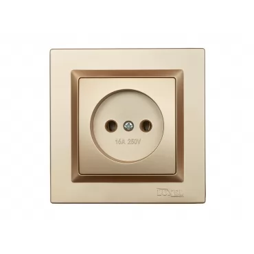 Розетка одинарная Luxel JAZZ (9601) Бронзовая