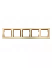Рамка 5-а горизонтальна Luxel JAZZ (9625) Бронзова