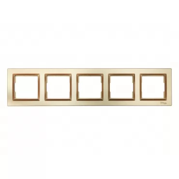 Рамка 5-я горизонтальная Luxel JAZZ (9625) Бронзовая