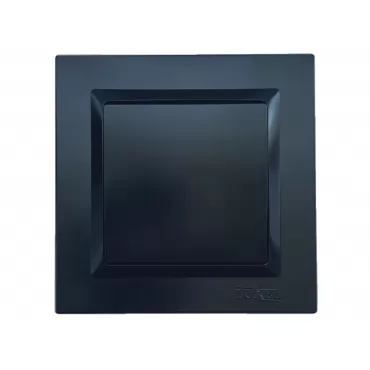 Выключатель одинарный Luxel JAZZ (9102) Черный