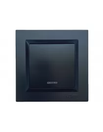 Вимикач з підсвічуванням Luxel JAZZ (9105) Чорний