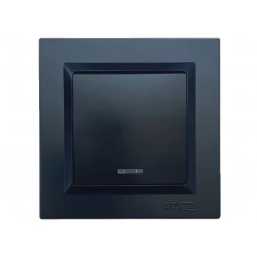 Выключатель с подсветкой Luxel JAZZ (9105) Черный