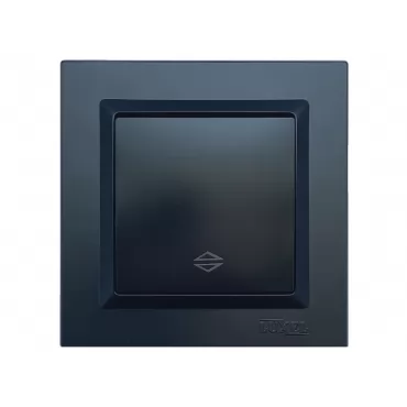 Выключатель проходной Luxel JAZZ (9115) Черный