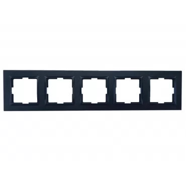 Рамка 5-я горизонтальная Luxel JAZZ (9125) Черная