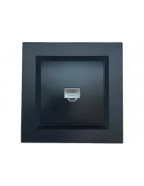 Комп'ютерна розетка Luxel JAZZ (9127) Чорна